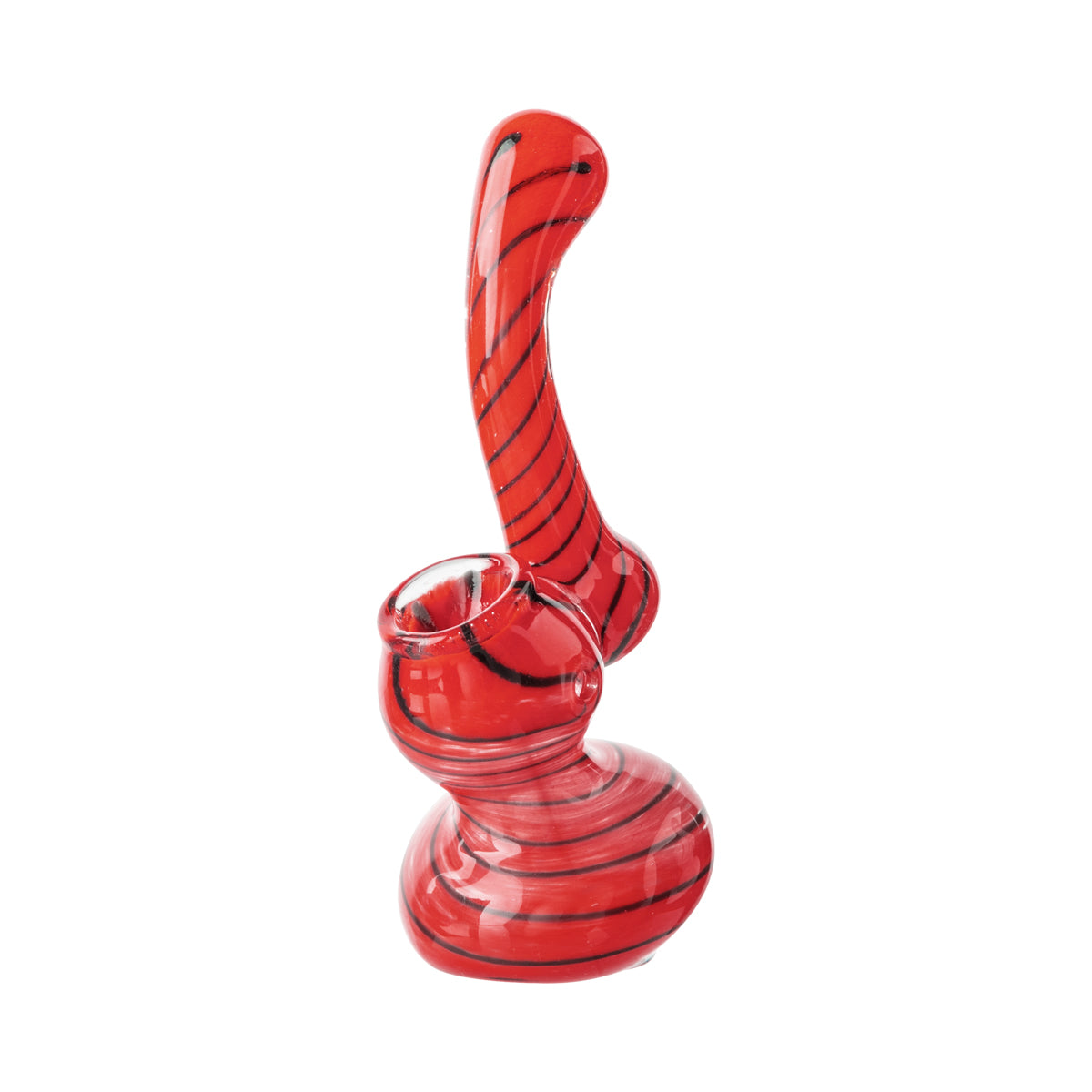 3" X-Mini Frit Striped Bubbler - Assorted Colors - High Life Goods
