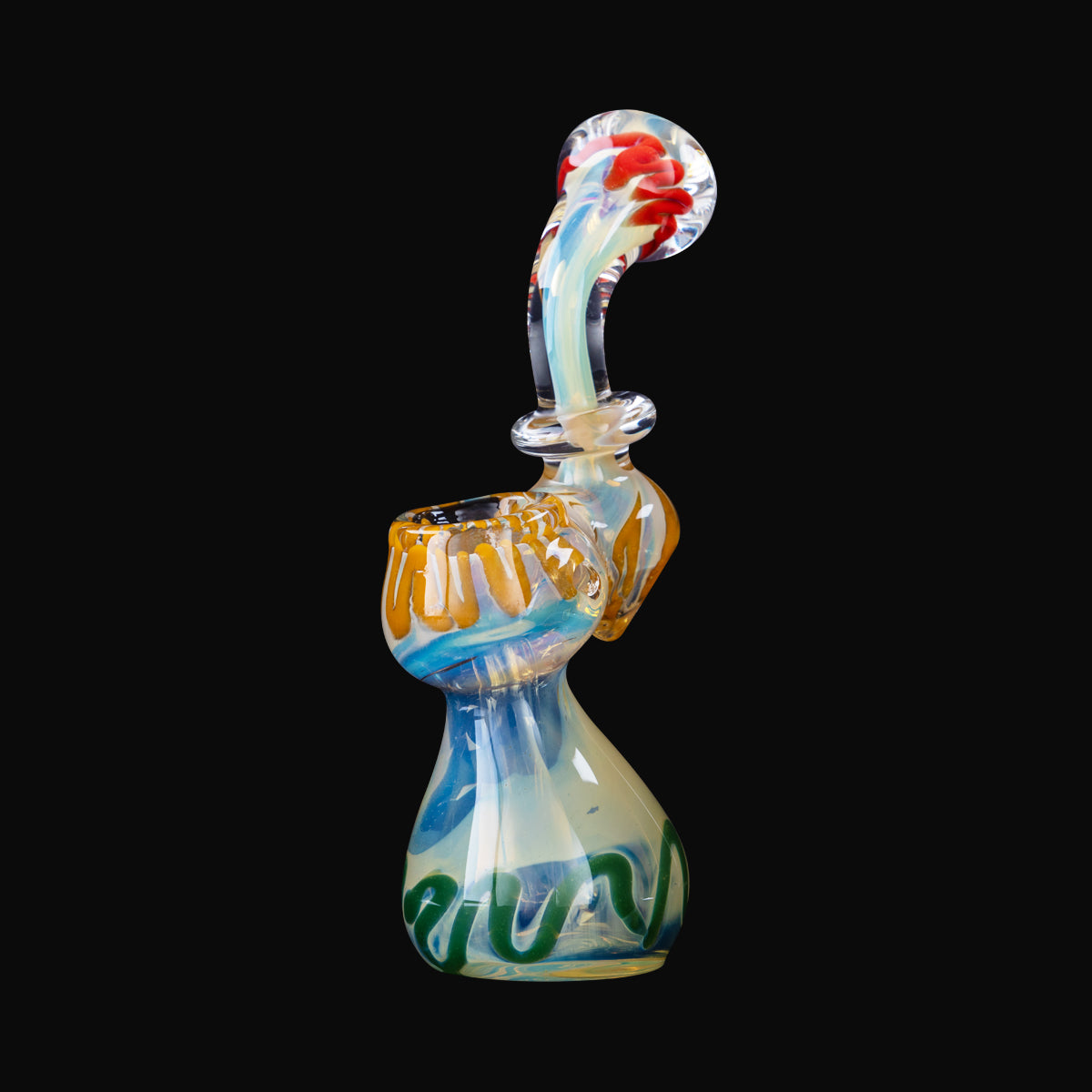 5" Rasta Striped Fumed Bubbler - High Life Goods