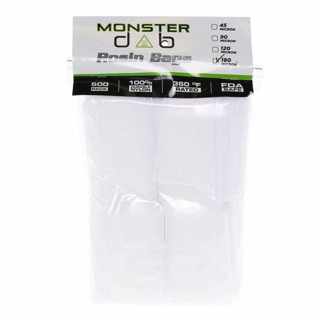 3" x 6" 180 Micron Monster Dab Rosin Bag - 500 Units