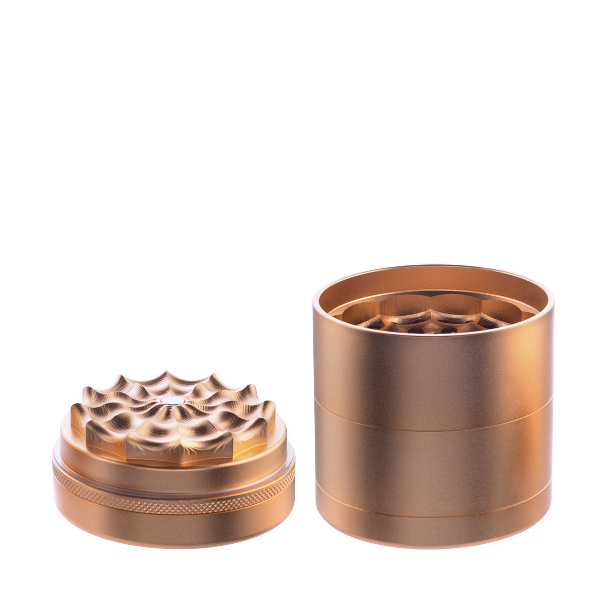 5 Piece Webbed Toothless Aluminum Grinder - 2.5" 63mm