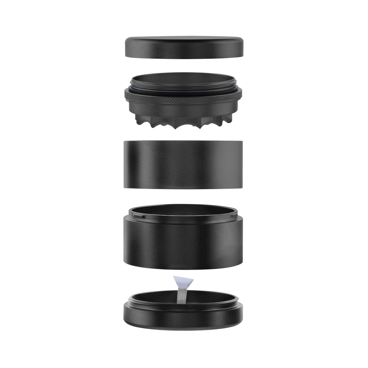 5 Piece Webbed Toothless Aluminum Grinder - 2.5" 63mm