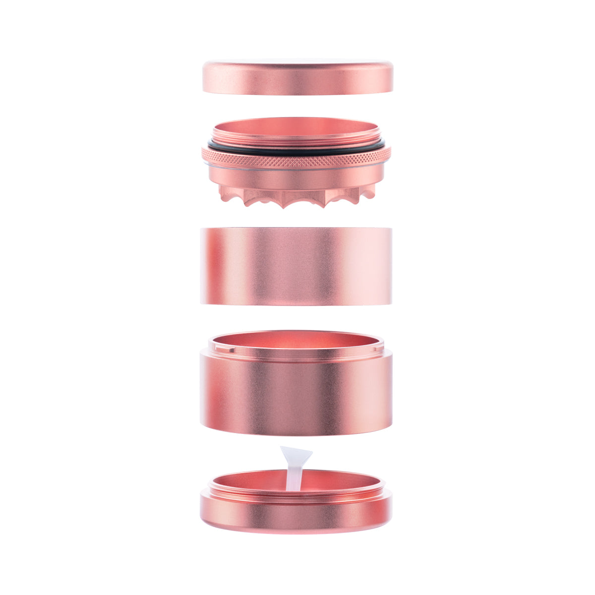 5 Piece Webbed Toothless Aluminum Grinder - 2.5" 63mm