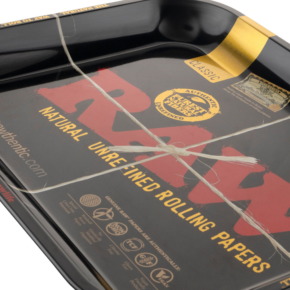 Raw Rolling Tray - 13" x 11" Black