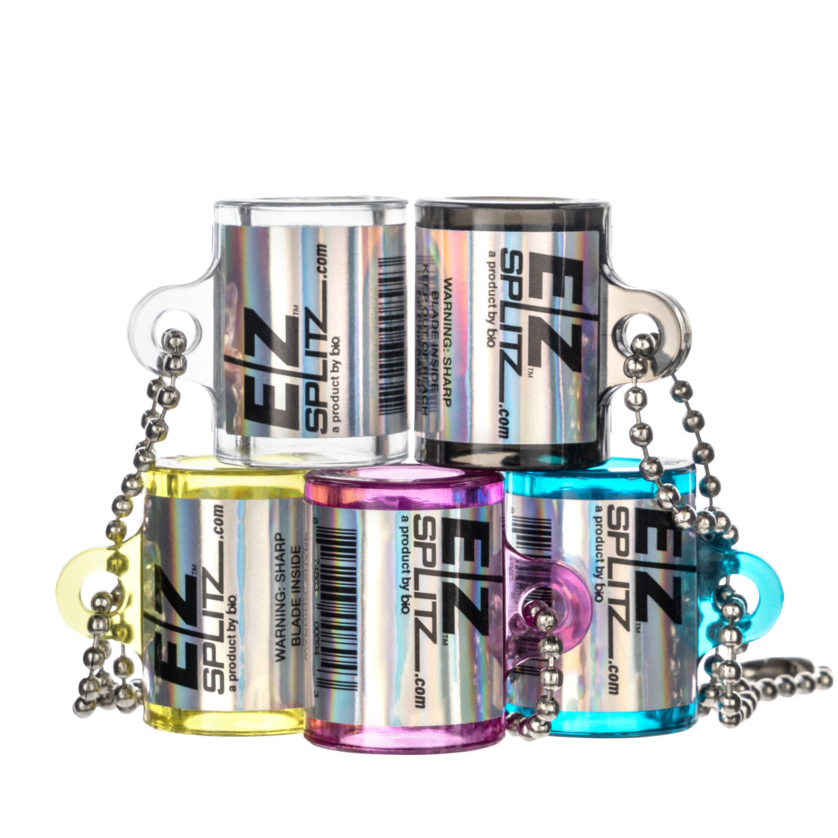 EZ Splitz Blunt Splitter - Summer Version 5 Count - Assorted Colors - High Life Goods