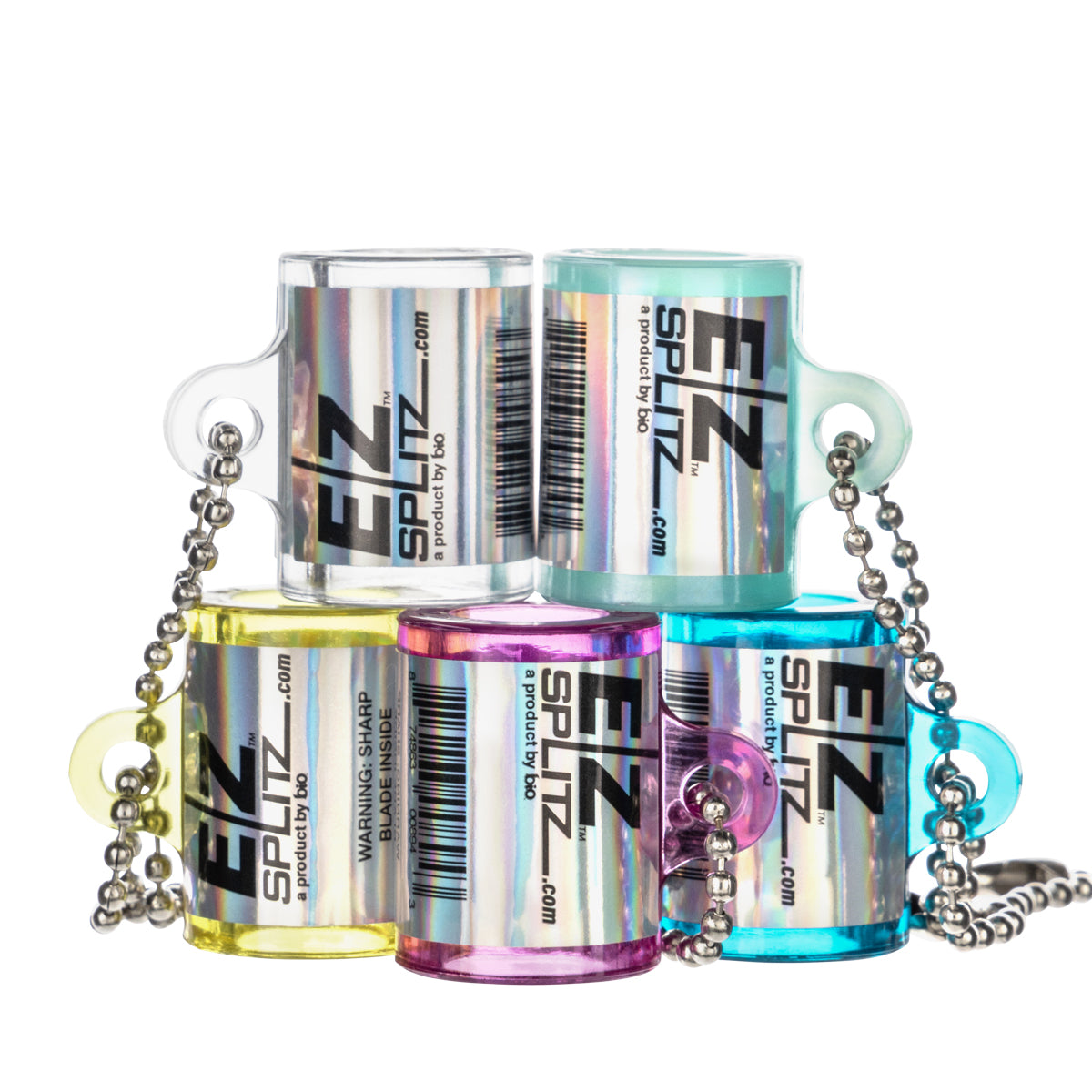 EZ Splitz Blunt Splitter - Summer Version 5 Count - Assorted Colors - High Life Goods