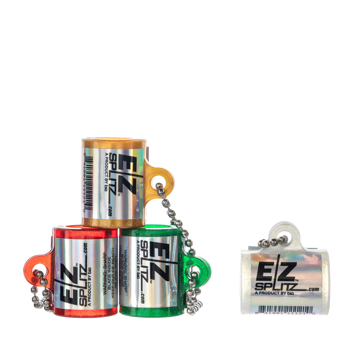 EZ Splitz Blunt Splitter - Holiday Version 4 Count - Assorted Colors