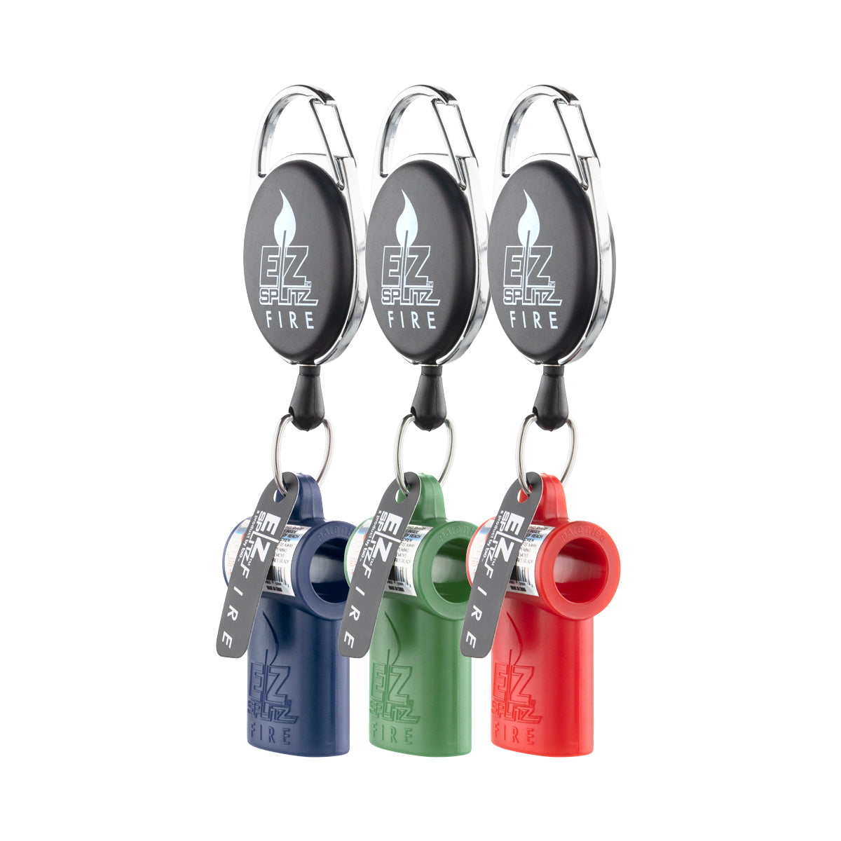 EZ Splitz Fire Blunt Splitter + Lighter Holder - 3 Count - Assorted Colors