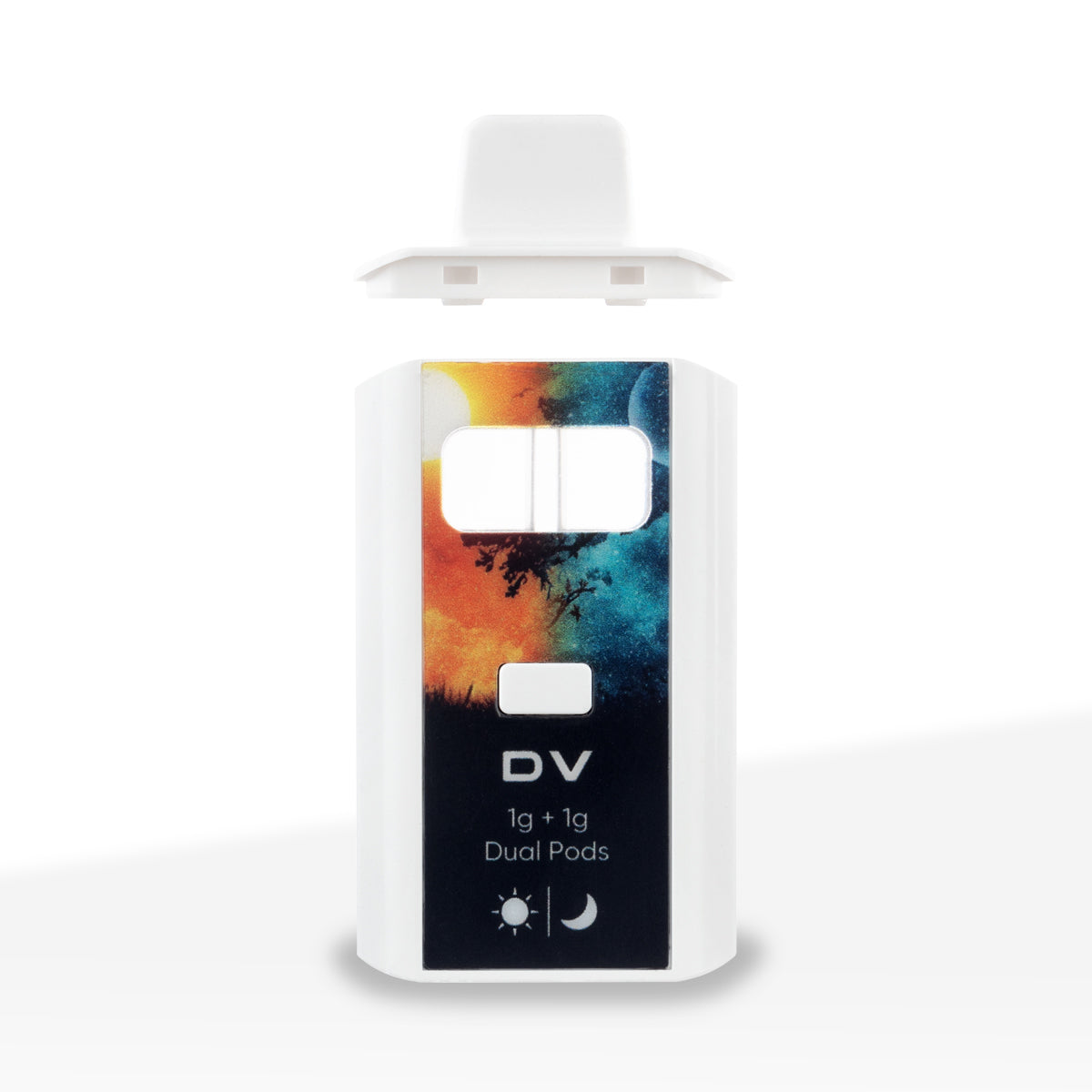2mL Dual Chamber DV200 Vape Pen - White - 50 Count High Life Goods