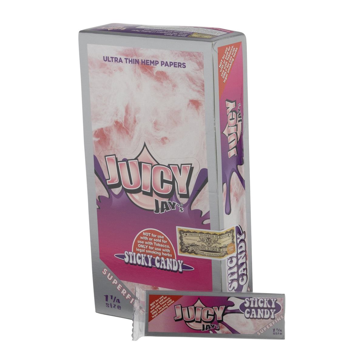 Juicy Jay's Superfine Rolling Papers 1 1/4" - Various Flavors - 24 Pack