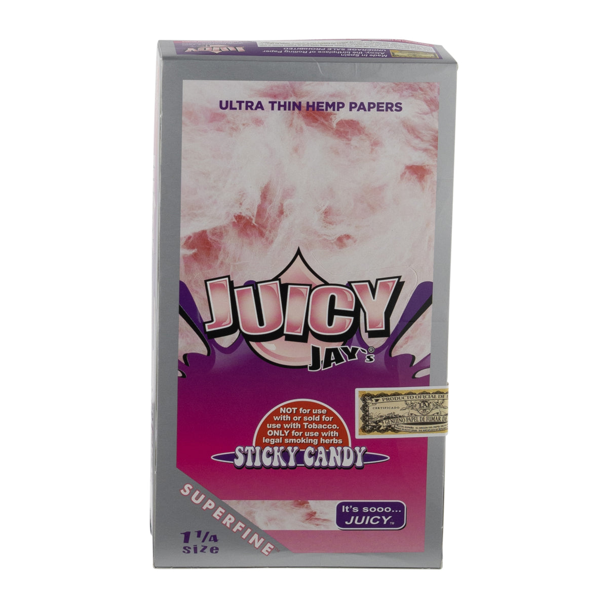 Juicy Jay's Superfine Rolling Papers 1 1/4" - Various Flavors - 24 Pack