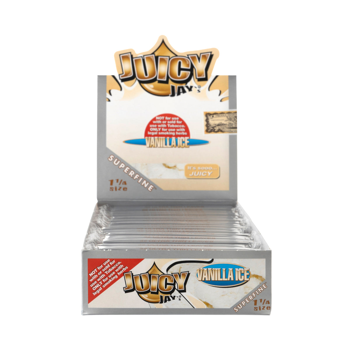 Juicy Jay's Superfine Rolling Papers 1 1/4" - Various Flavors - 24 Pack