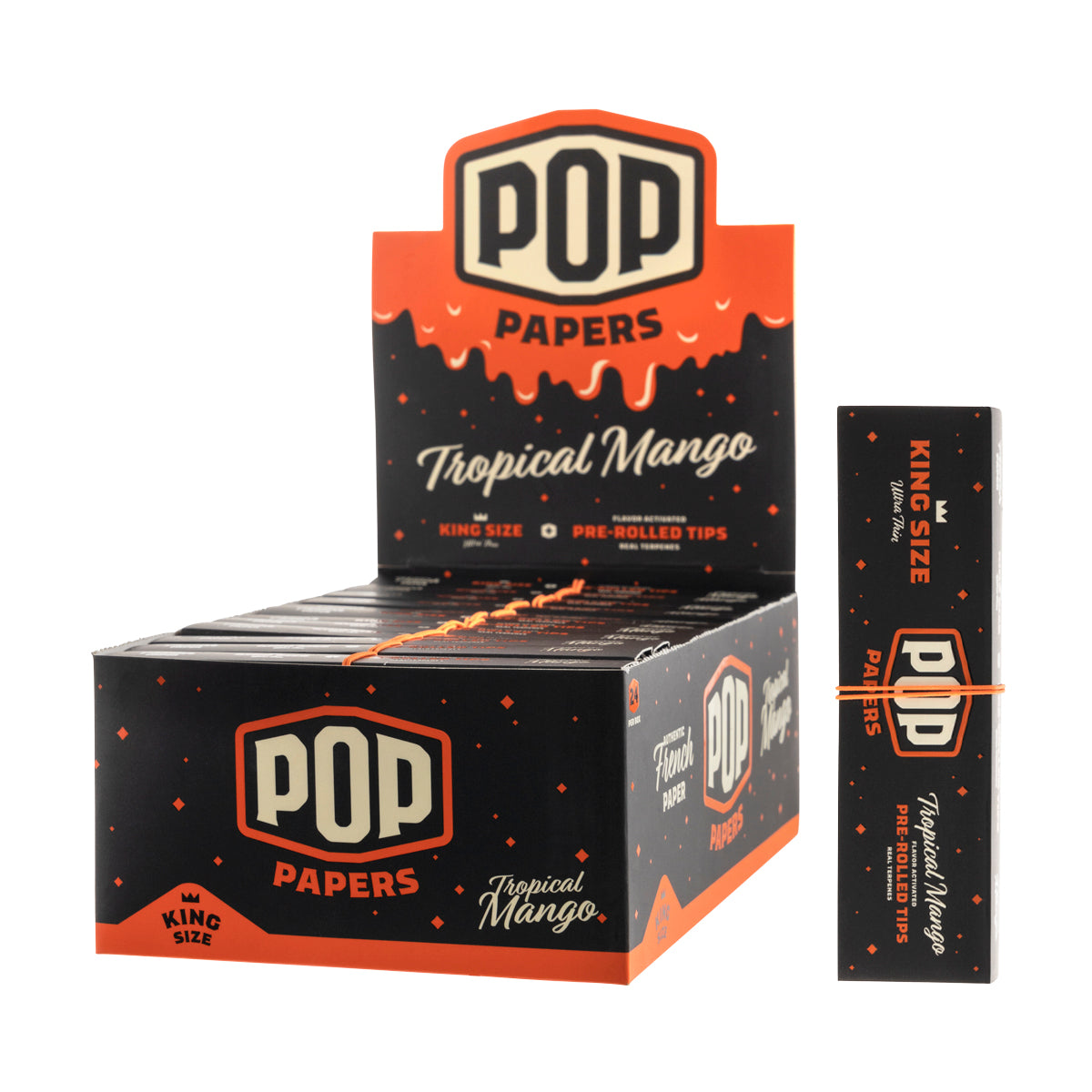 Pop Papers + Tips King Size - Various Flavors 24 Pack