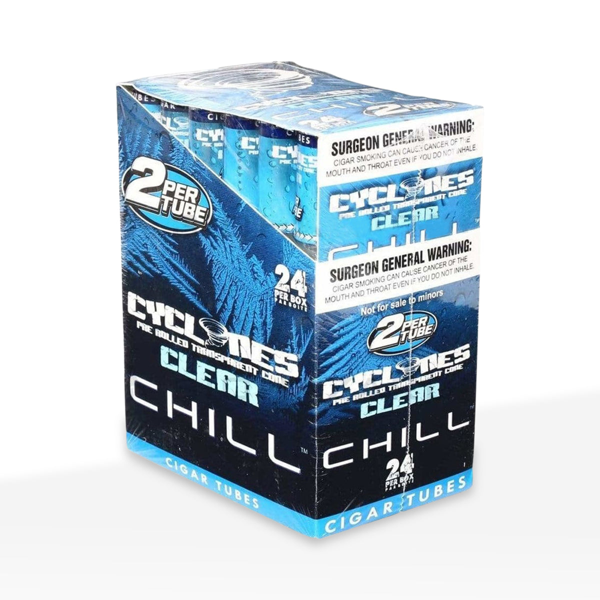 Cyclones 2X Clear Pre-Rolled 1¼ Size Cones - 24 Count Various Flavors