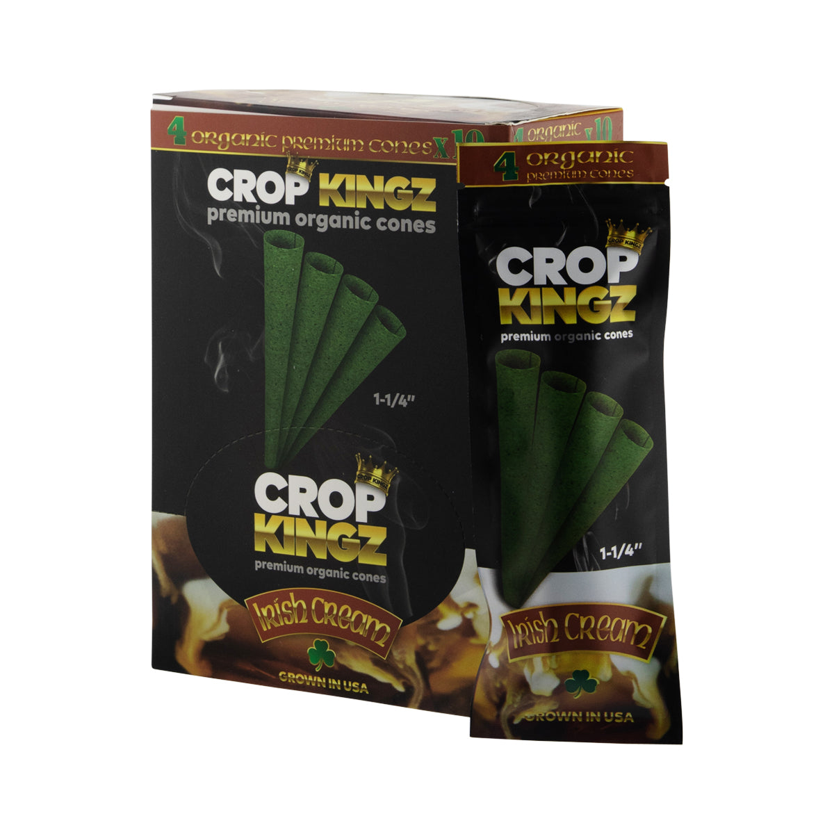 Crop Kingz Pre-Rolled 1¼ Size 4 Pack Cones - 10 count Various Flavors