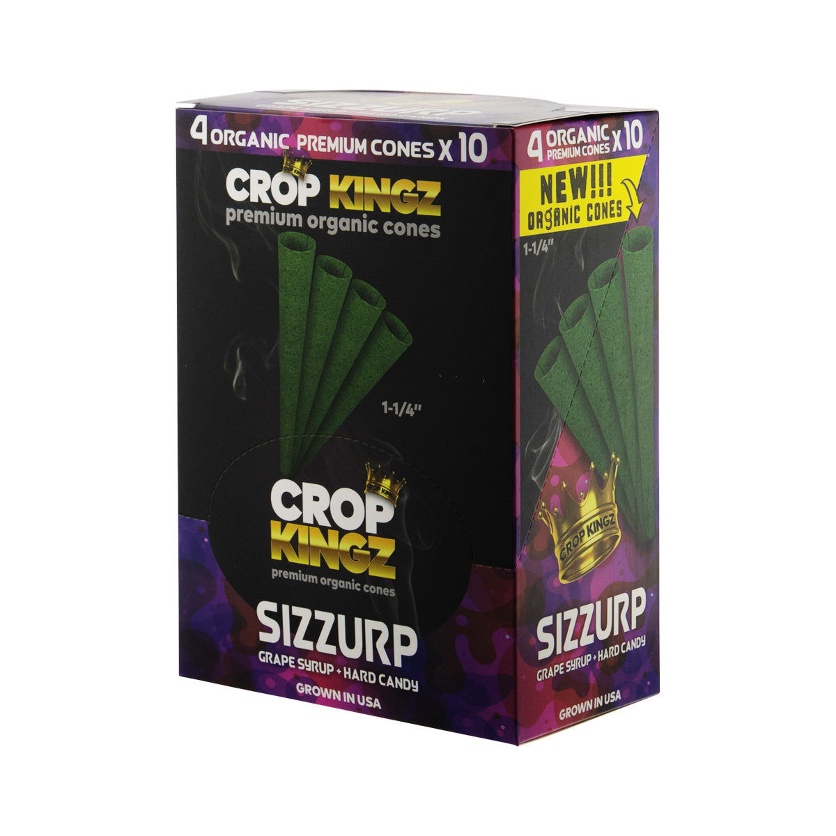 Crop Kingz Pre-Rolled 1¼ Size 4 Pack Cones - 10 count Various Flavors