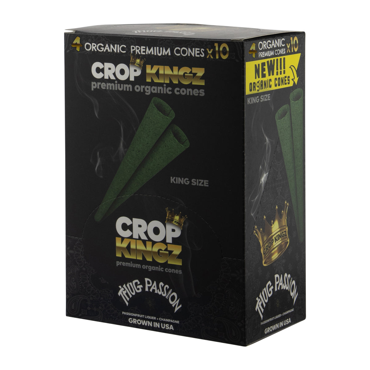 Crop Kingz Pre-Rolled 1¼ Size 4 Pack Cones - 10 count Various Flavors