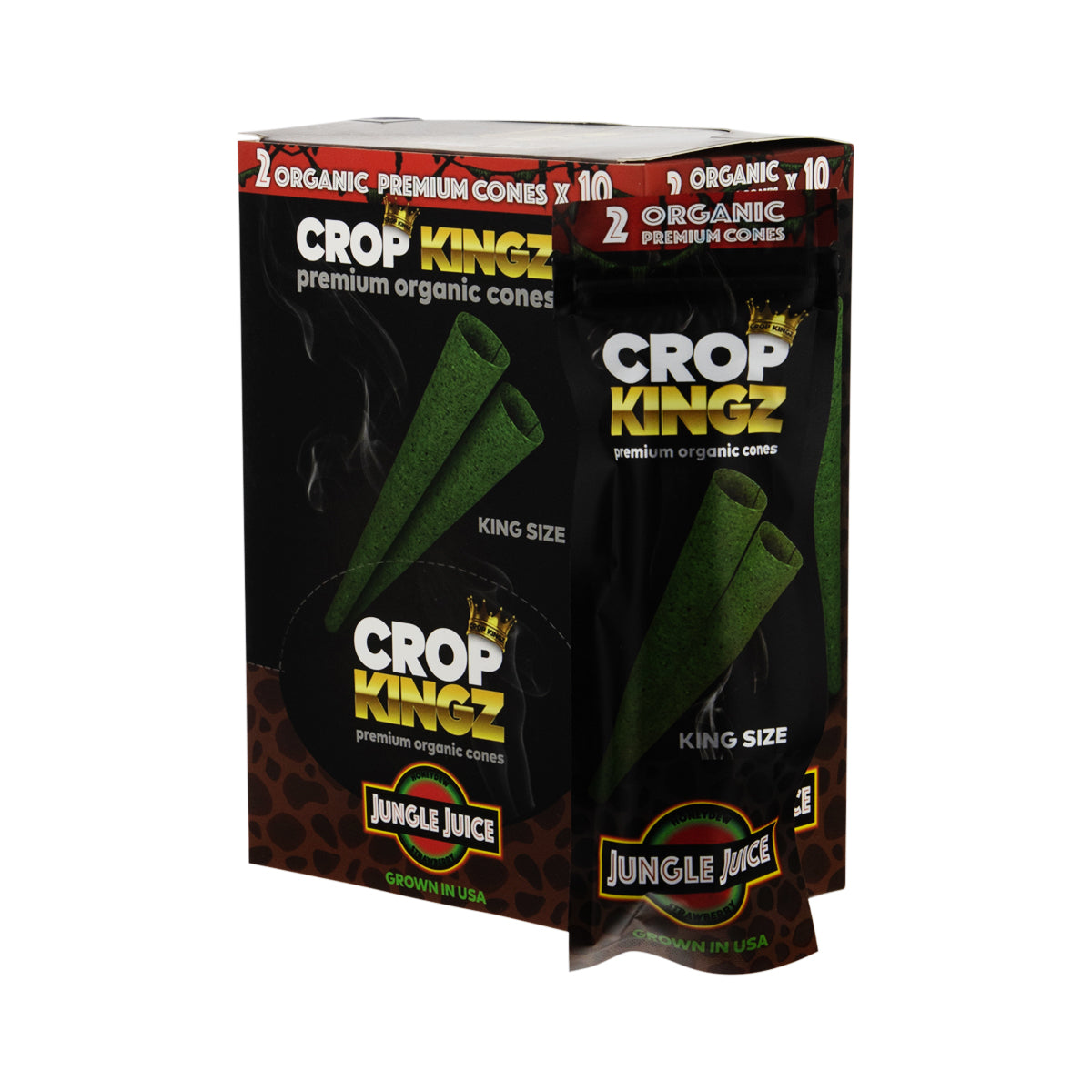 Crop Kingz Pre-Rolled King Size 2 Pack Cones - 10 Count Various Flavors