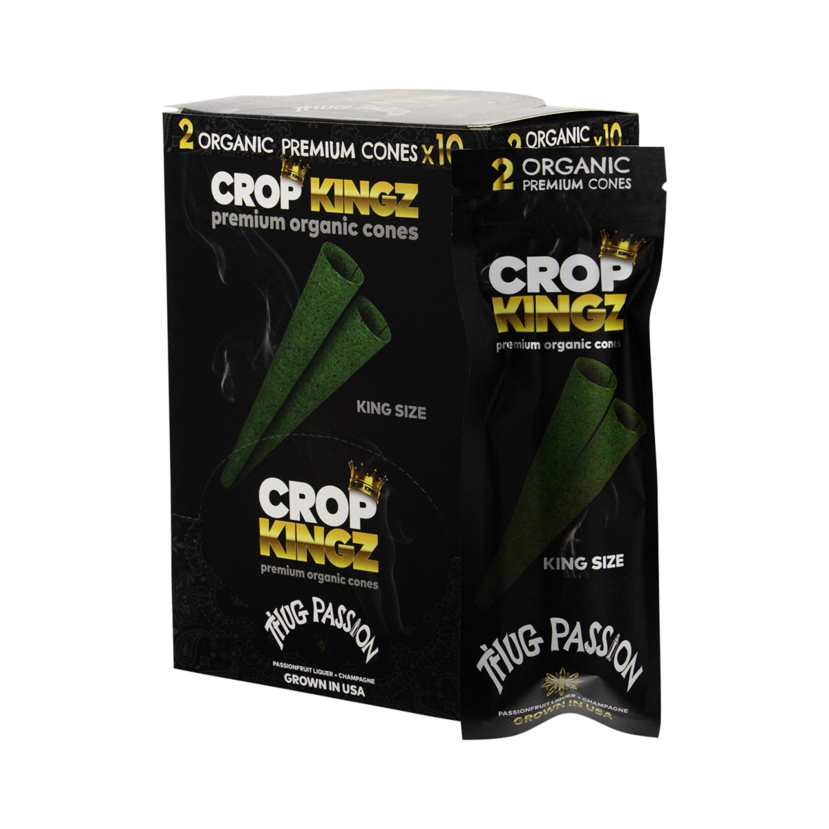 Crop Kingz Pre-Rolled King Size 2 Pack Cones - 10 Count Various Flavors