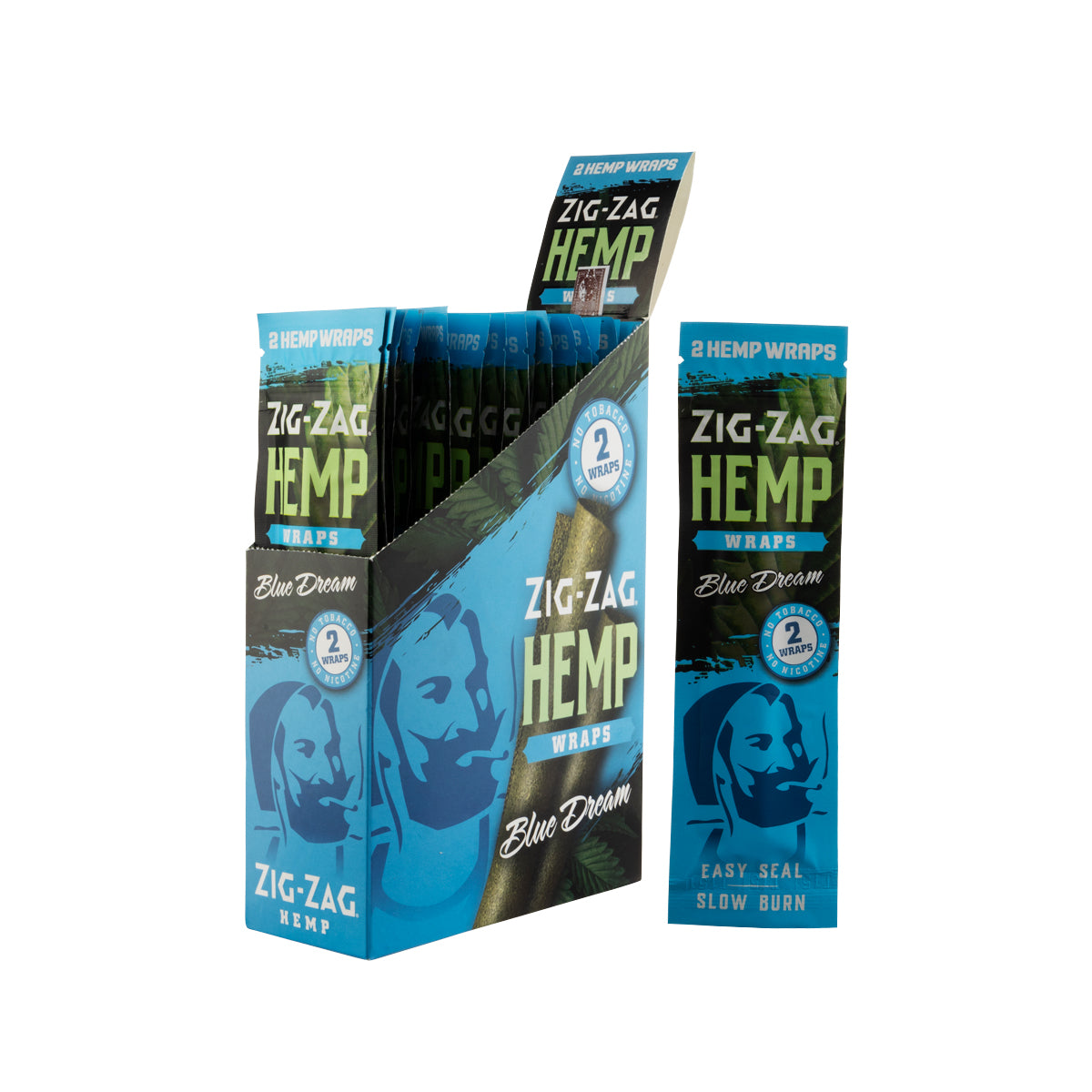 Zig Zag Hemp Wraps - Blue Dream - 25 Pack Box