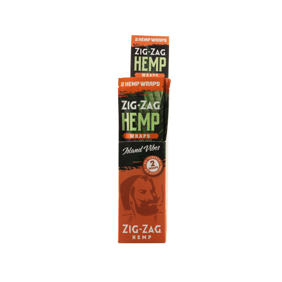Zig Zag Hemp Wraps - Island Vibes - 25 Pack Box