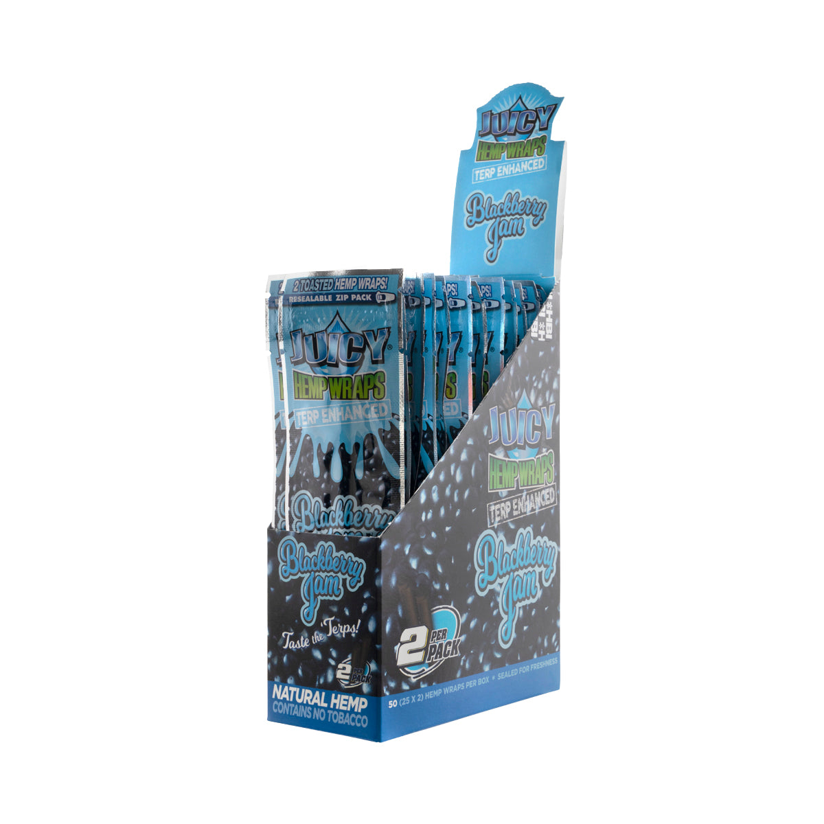 Juicy Jay's Hemp Wraps Blackberry Jam - 25 Pack