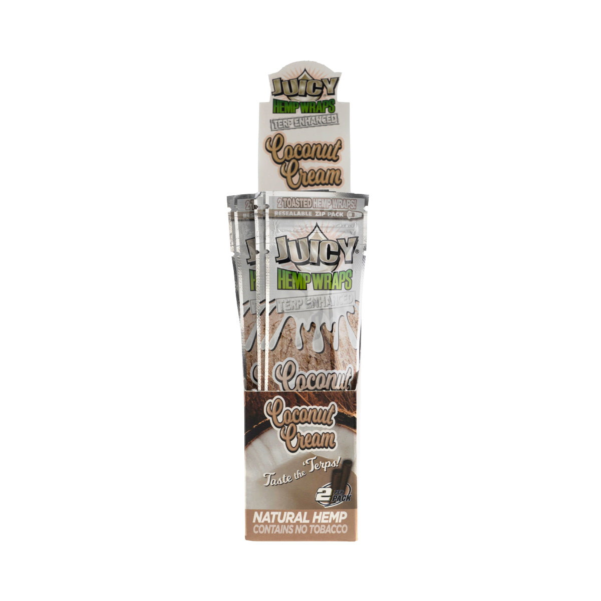 Juicy Jay's Hemp Wraps Coconut Cream - 25 Pack