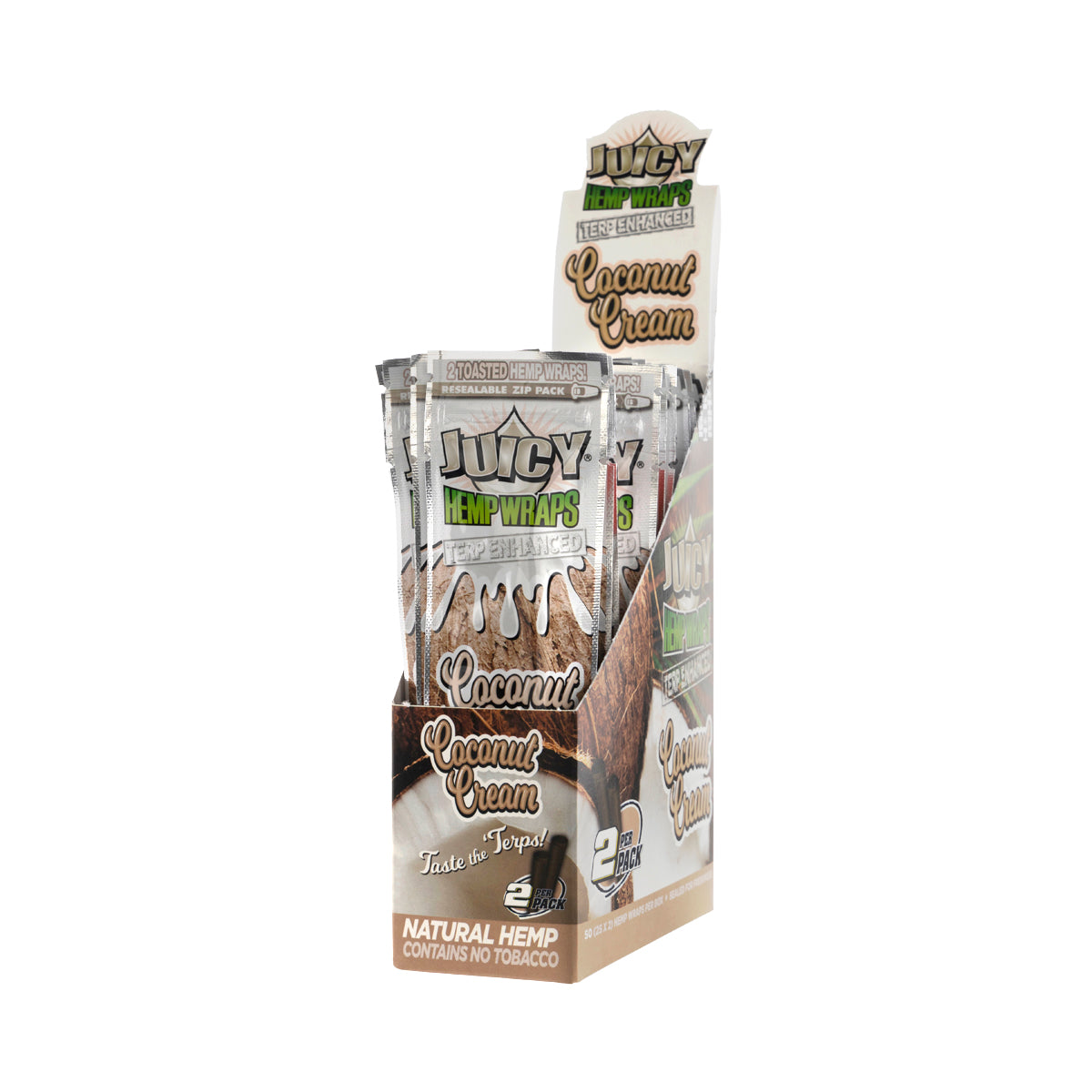 Juicy Jay's Hemp Wraps Coconut Cream - 25 Pack