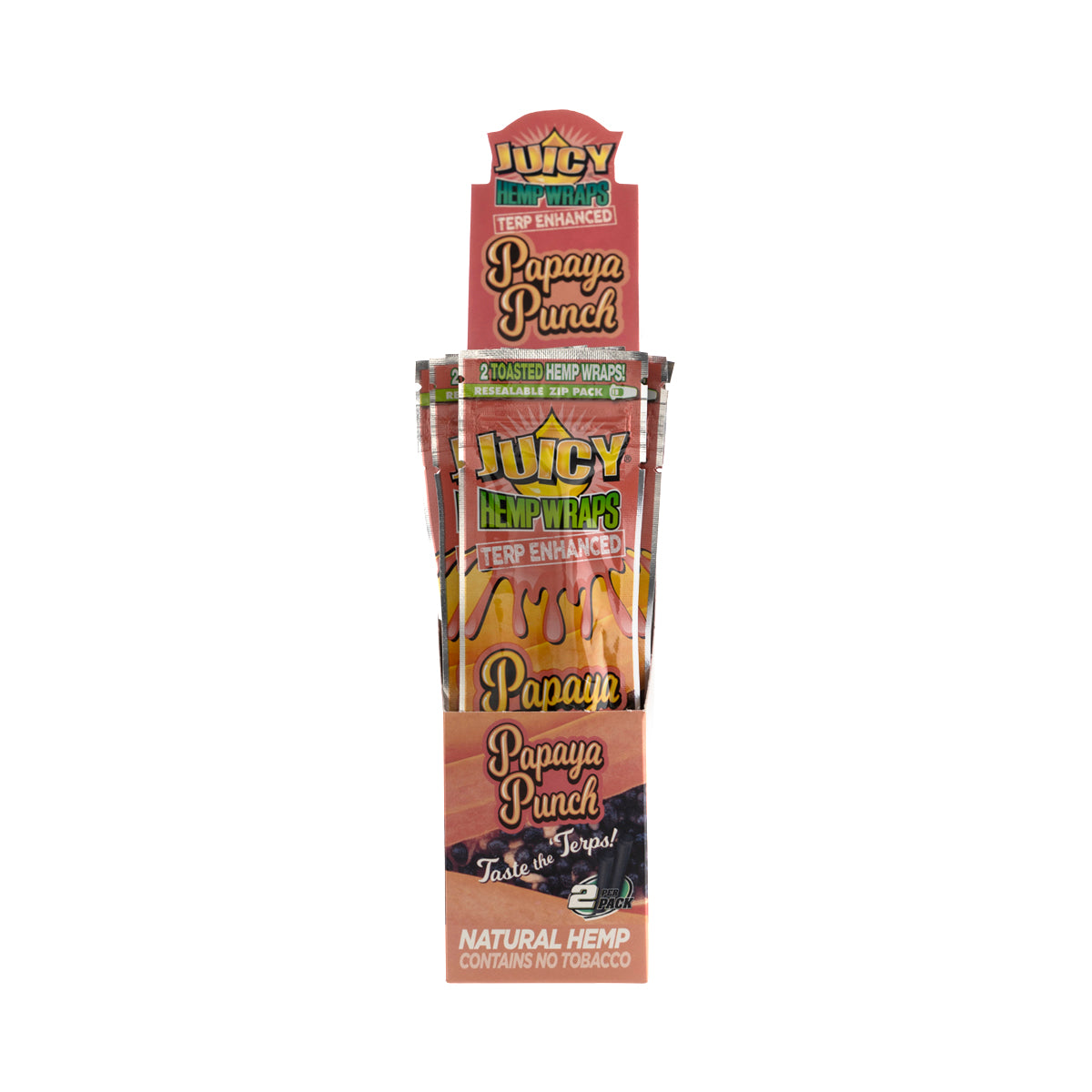Juicy Jay's Hemp Wraps Papaya Punch - 25 Pack