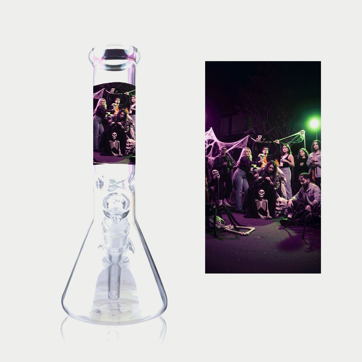 Picture on a Bong - Get your bong customized with a picture of your choosing, only on High Life Goods!