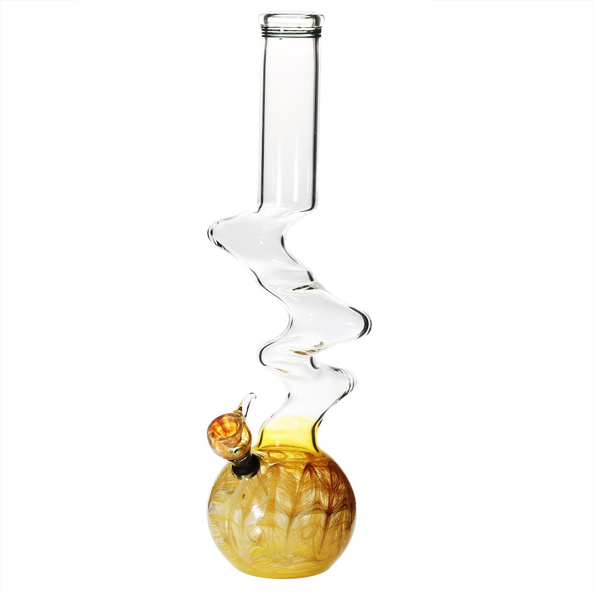 zig zag neck glass bong