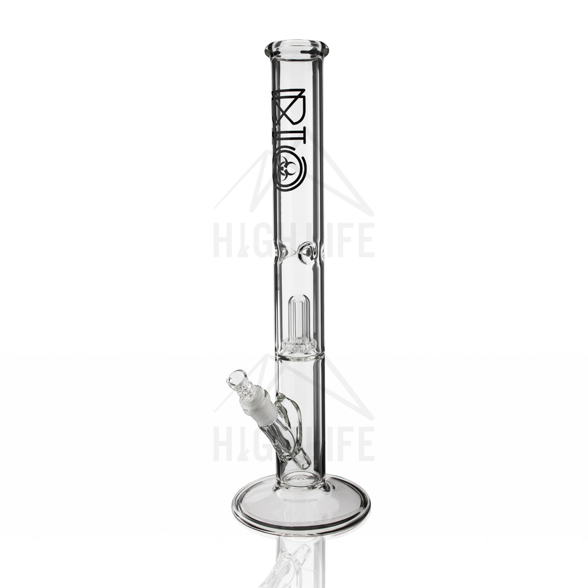 BIO Glass 18" Showerhead Perc Straight Water Pipe