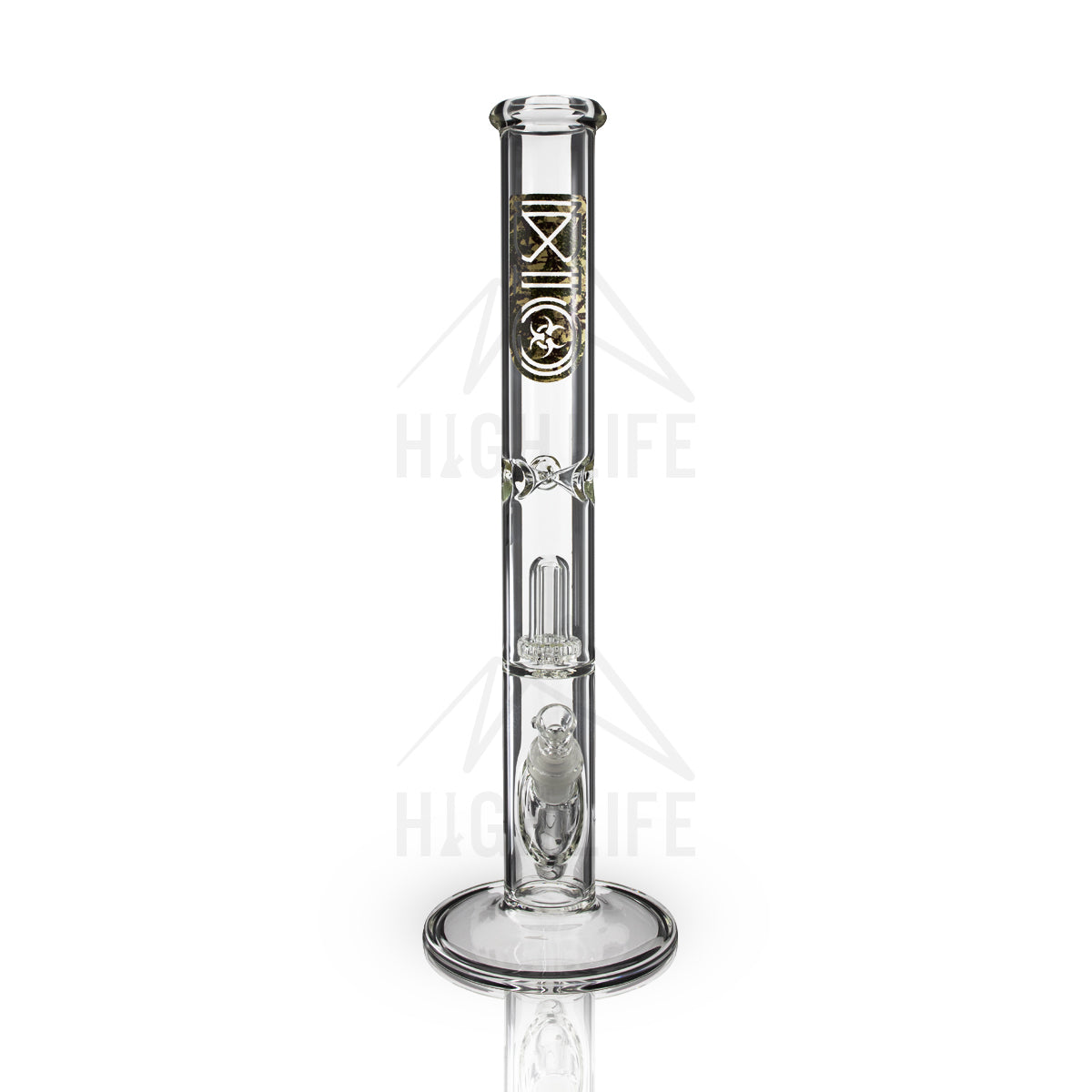 BIO Glass 18" Showerhead Perc Straight Water Pipe