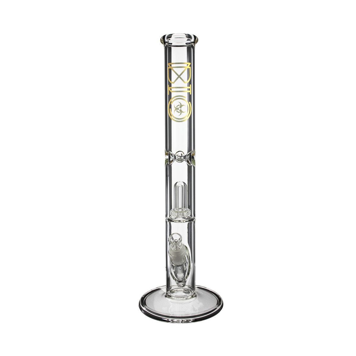 BIO Glass 18" Showerhead Perc Straight Water Pipe