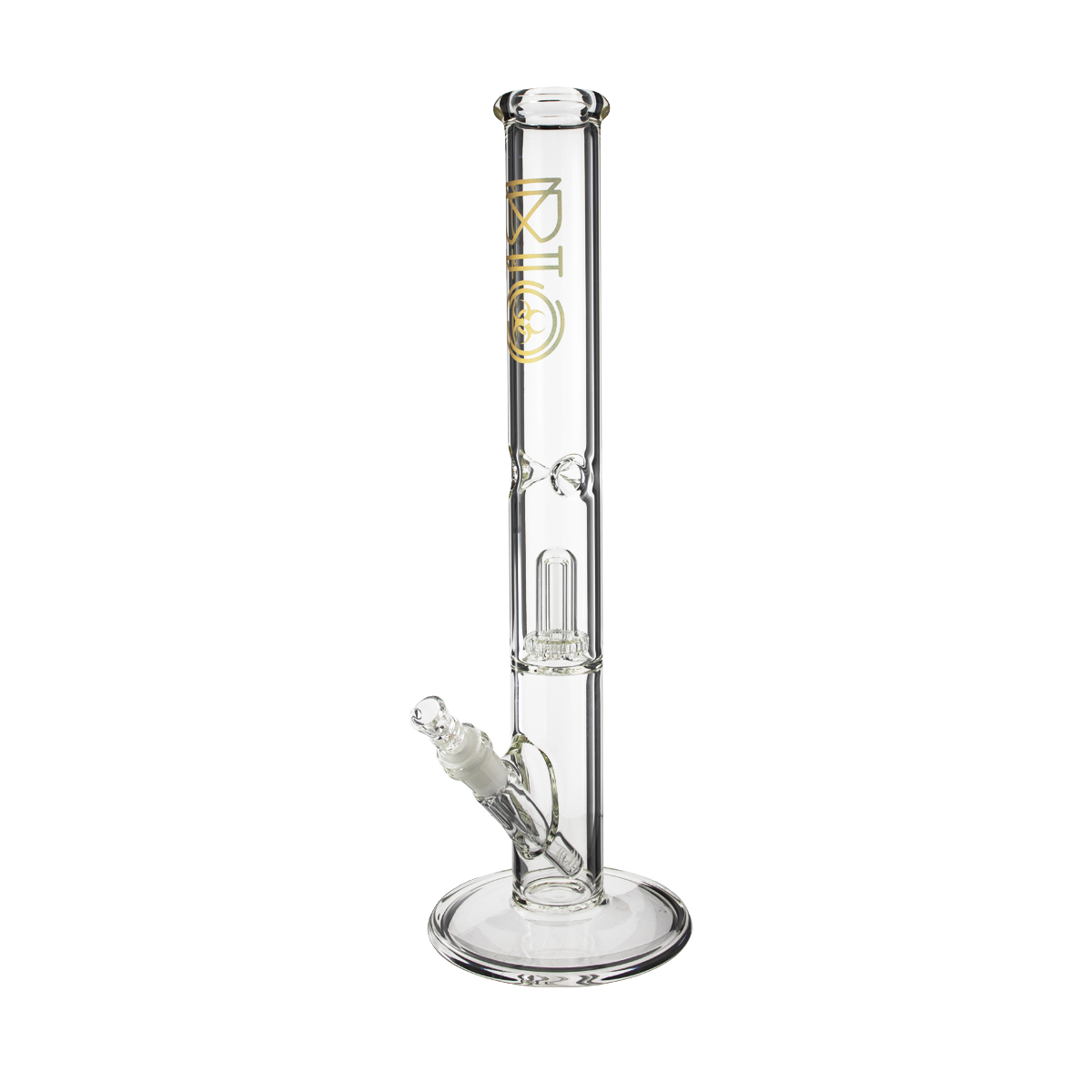 BIO Glass 18" Showerhead Perc Straight Water Pipe