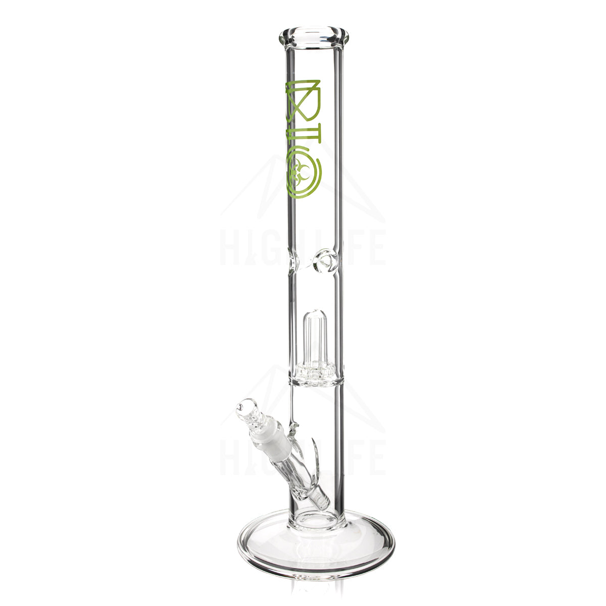 BIO Glass 18" Showerhead Perc Straight Water Pipe