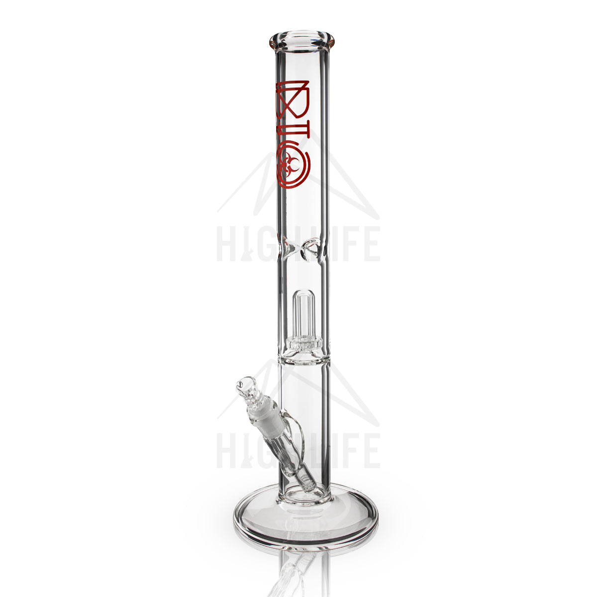 BIO Glass 18" Showerhead Perc Straight Water Pipe