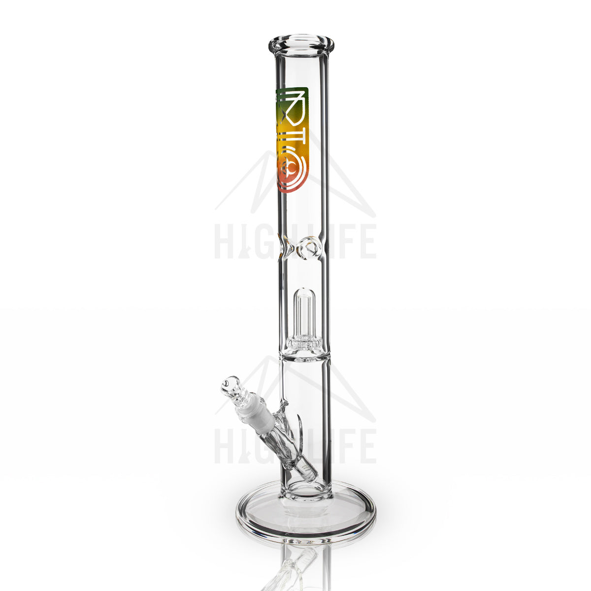 BIO Glass 18" Showerhead Perc Straight Water Pipe