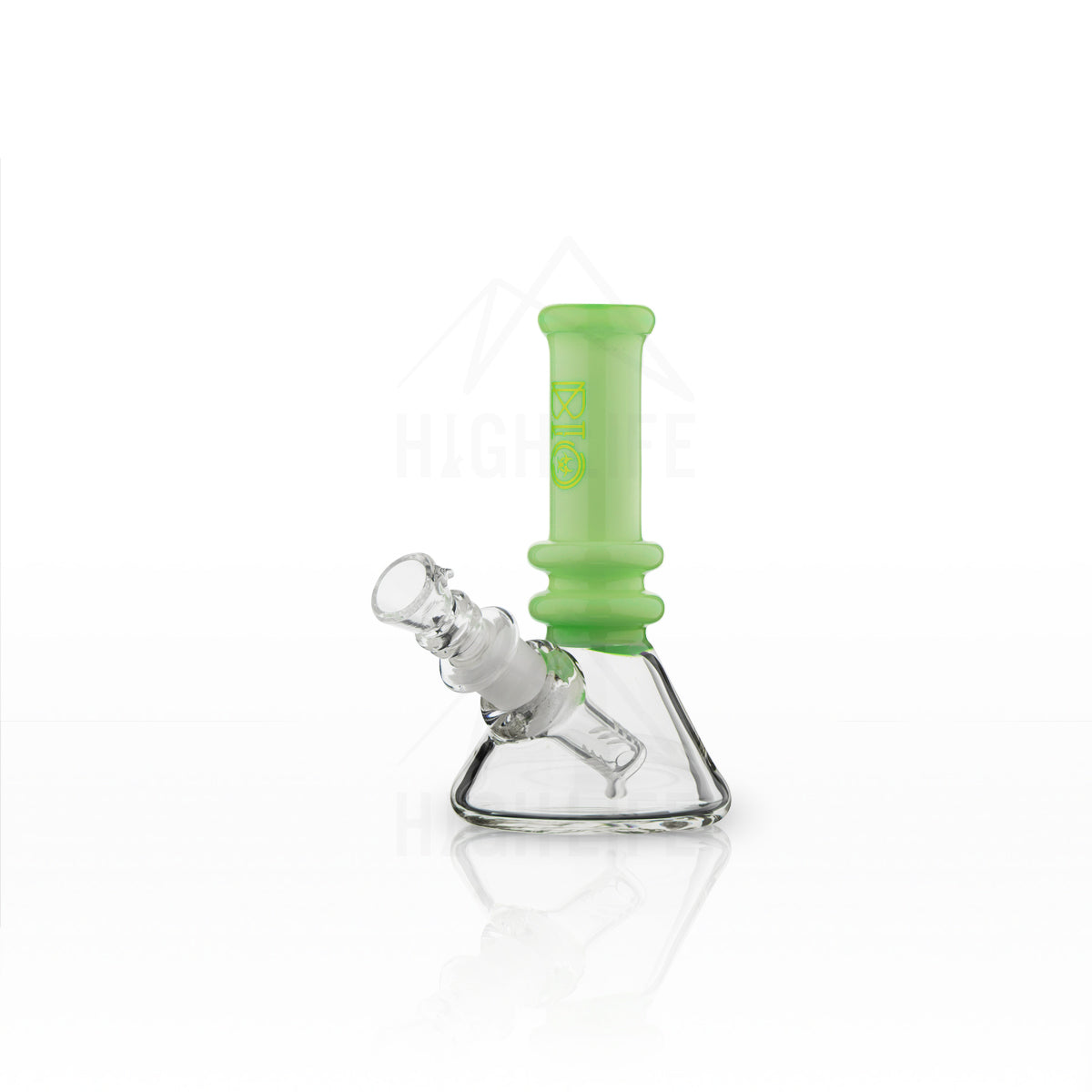 BIO Glass Heavy Beaker 6" Water Pipe with Color Trim