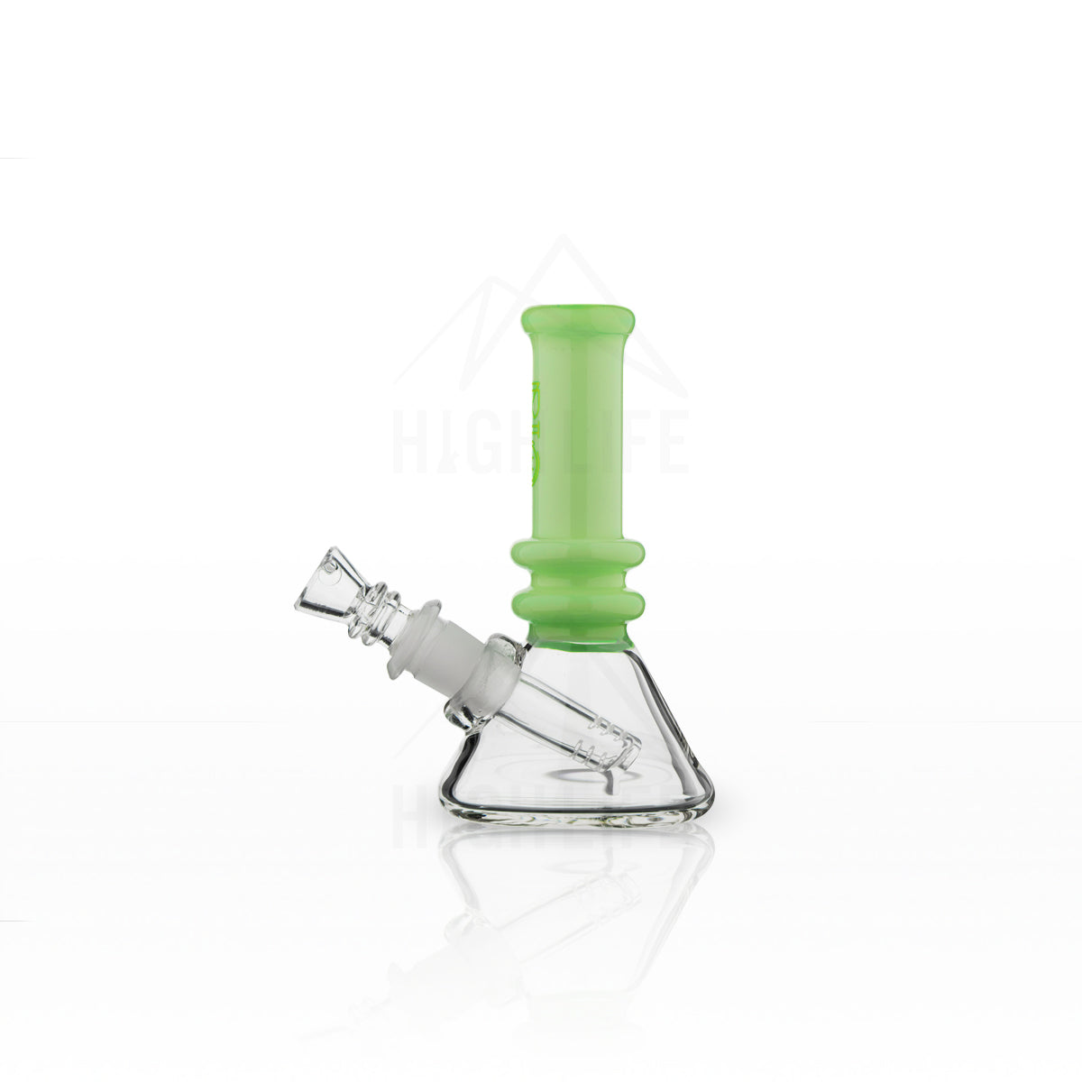 BIO Glass Heavy Beaker 6" Water Pipe with Color Trim