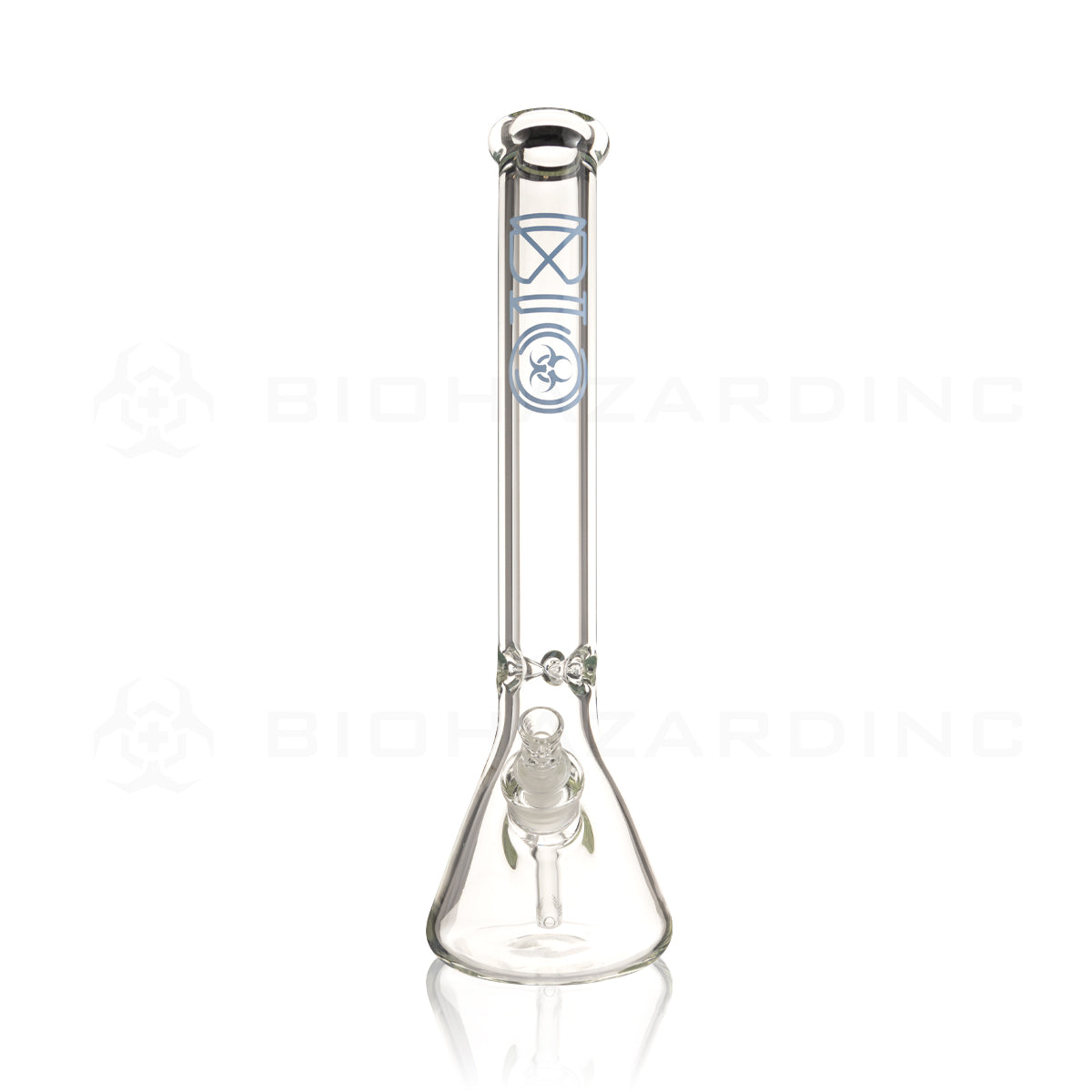 BIO Glass | 16" Classic Beaker Waterpipe | 50mm x 7mm - Blue Logo