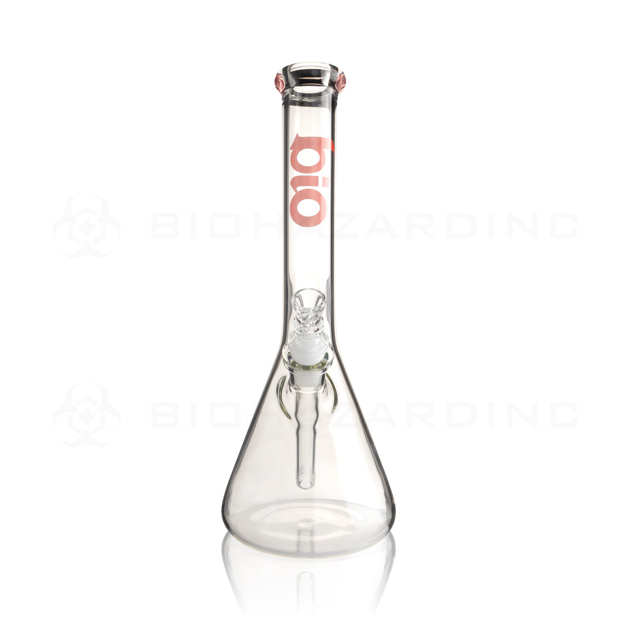 BIO Glass | 12" Classic Beaker Water Pipe | 38mm x 4mm - Red