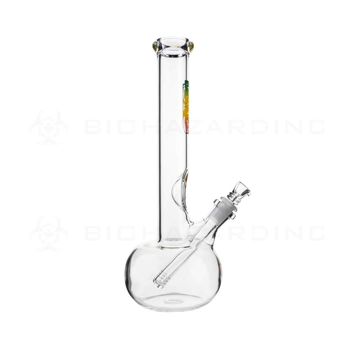 BIO Glass | 12" Classic Bubble Water Pipe | 38mm x 4mm - Rasta