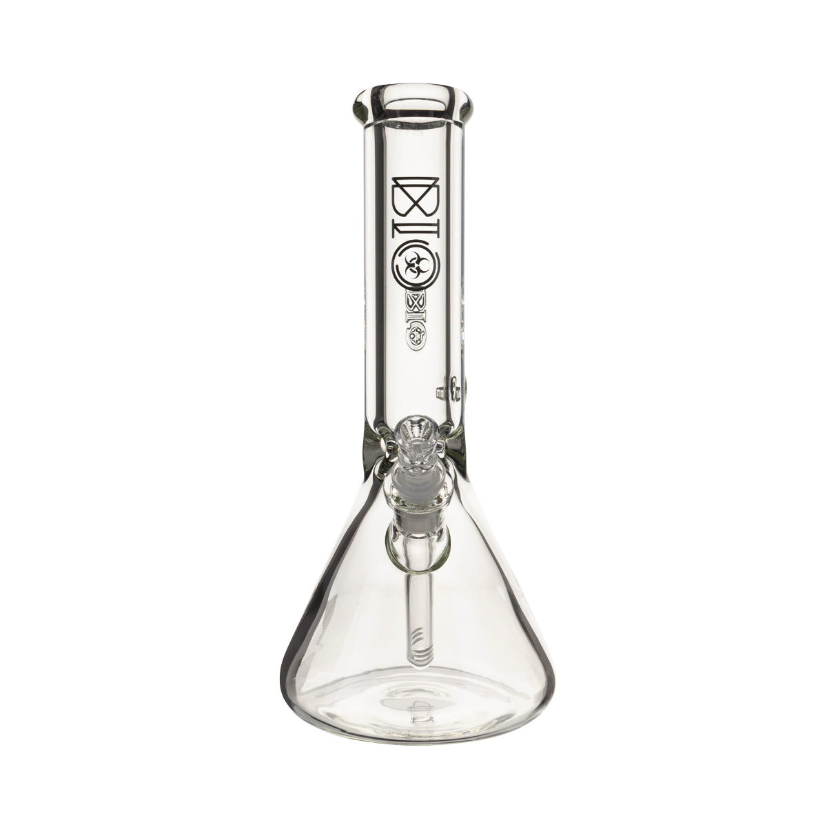 BIO Glass | 12" Classic Heavy Beaker Water Pipe | 50mm x 9mm - Black Logo