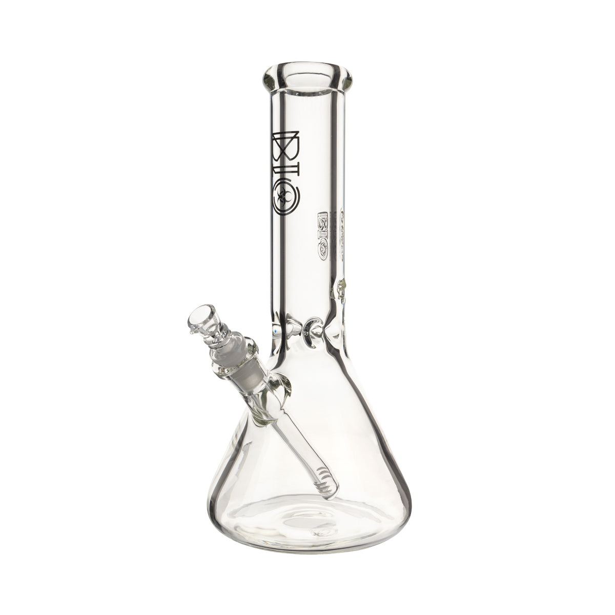 BIO Glass | 12" Classic Heavy Beaker Water Pipe | 50mm x 9mm - Black Logo