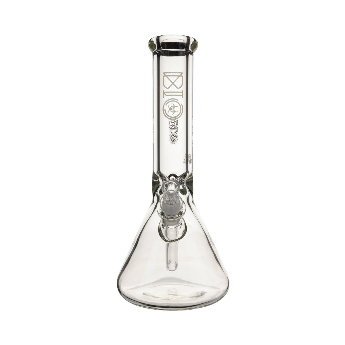 BIO Glass | 12" Classic Heavy Beaker Water Pipe | 50mm x 9mm - Gold Logo