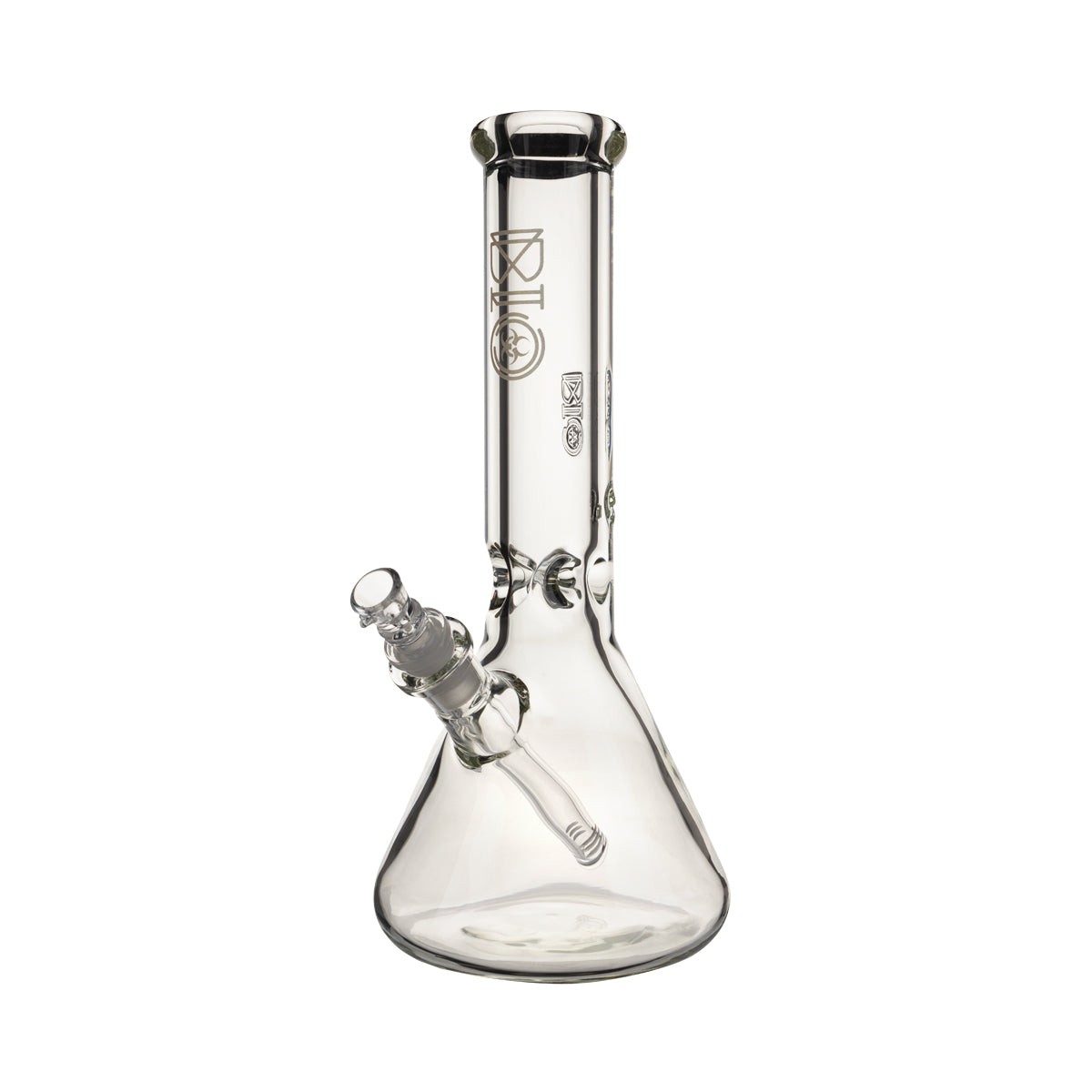 BIO Glass | 12" Classic Heavy Beaker Water Pipe | 50mm x 9mm - Gold Logo