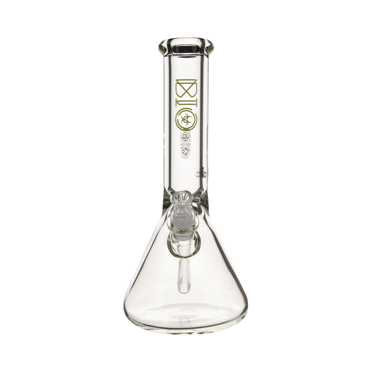 BIO Glass | 12" Classic Heavy Beaker Water Pipe | 50mm x 9mm - Green Logo