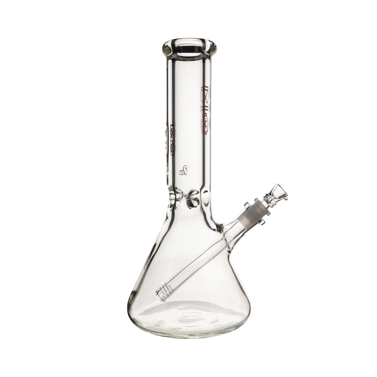 BIO Glass | 12" Classic Heavy Beaker Water Pipe | 50mm x 9mm - Red