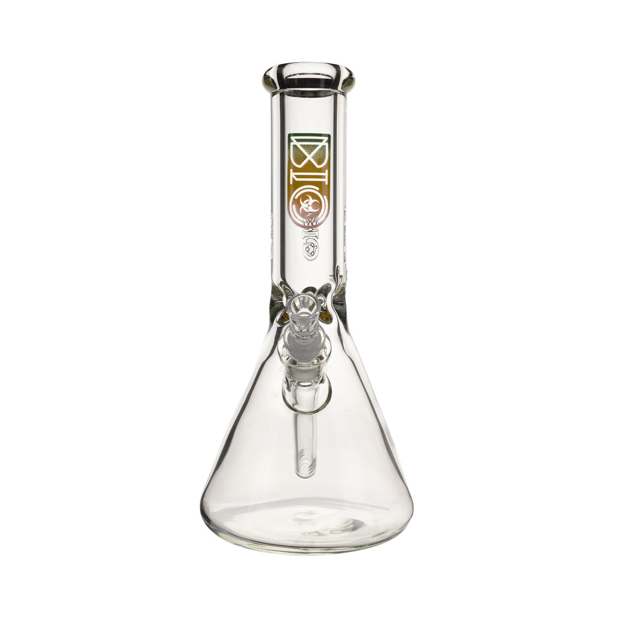 BIO Glass | 12" Classic Heavy Beaker Water Pipe | 50mm x 9mm - Rasta Logo