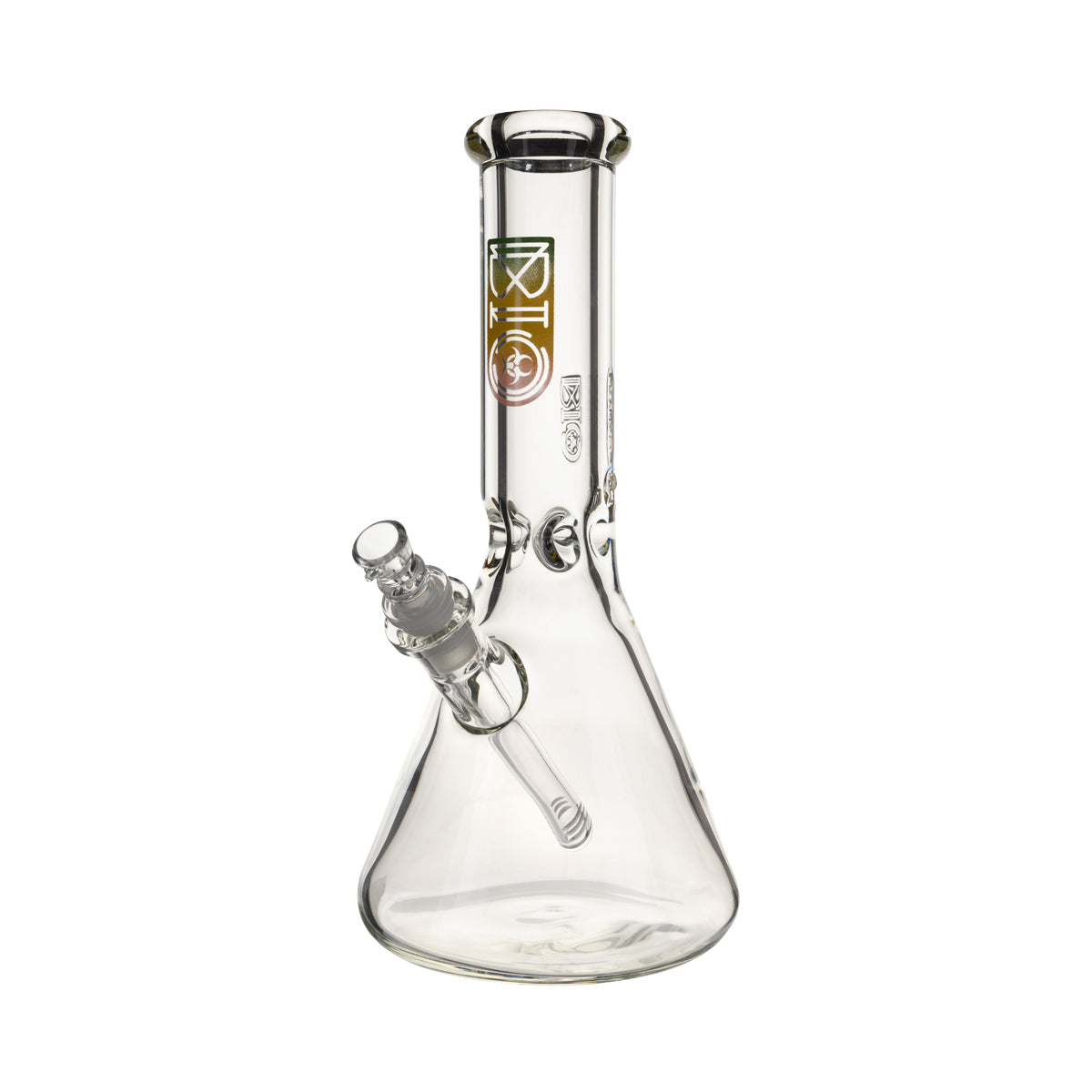 BIO Glass | 12" Classic Heavy Beaker Water Pipe | 50mm x 9mm - Rasta Logo